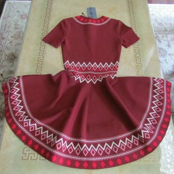 New ALEXANDER McQUEEN Runway Knit Flared Stretchy Bandage Dress - Picture 3 of 6